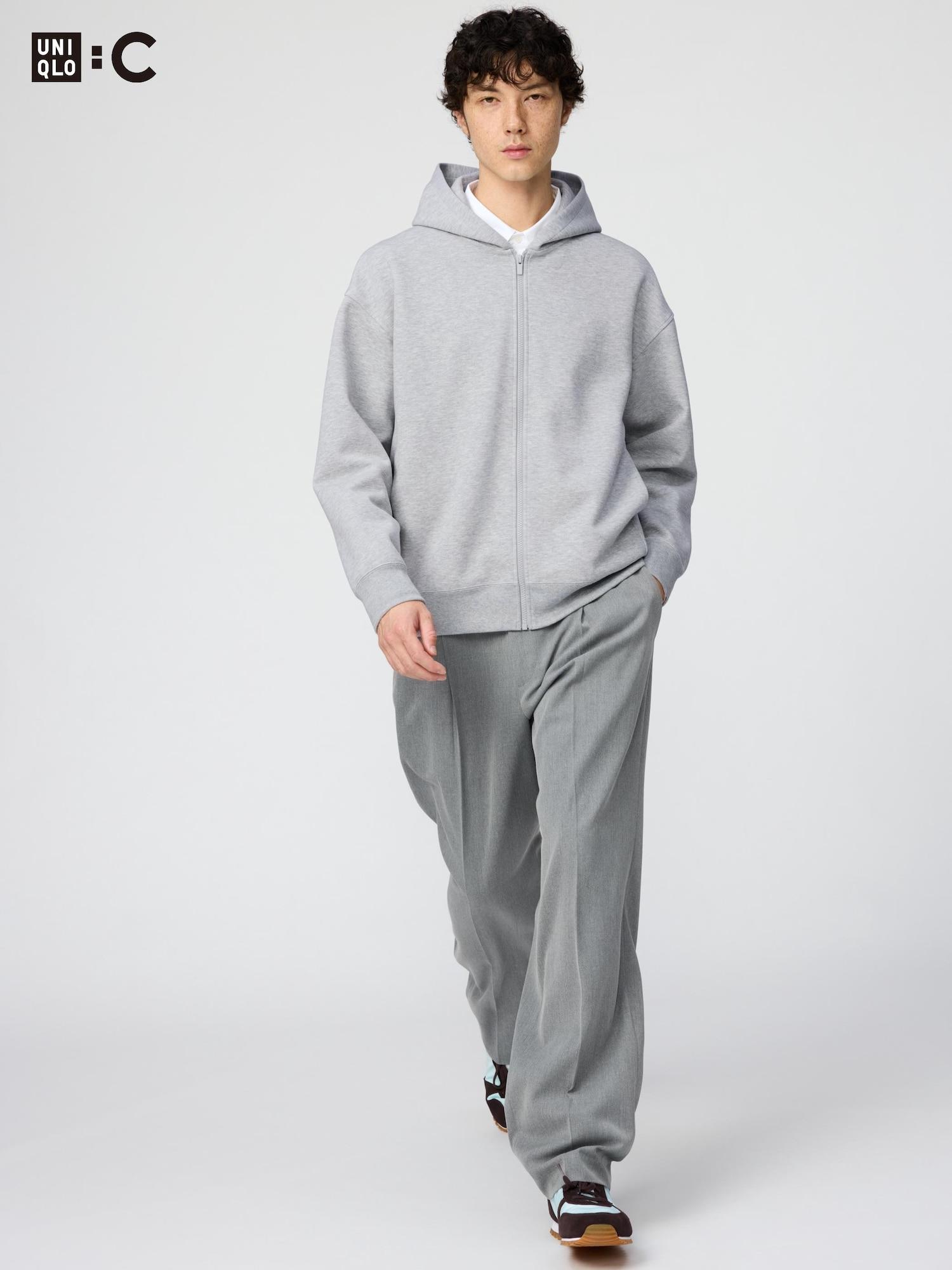 

Uniqlo Япония Брюки со складками, широкие, зауженные 05 GRAY/XS