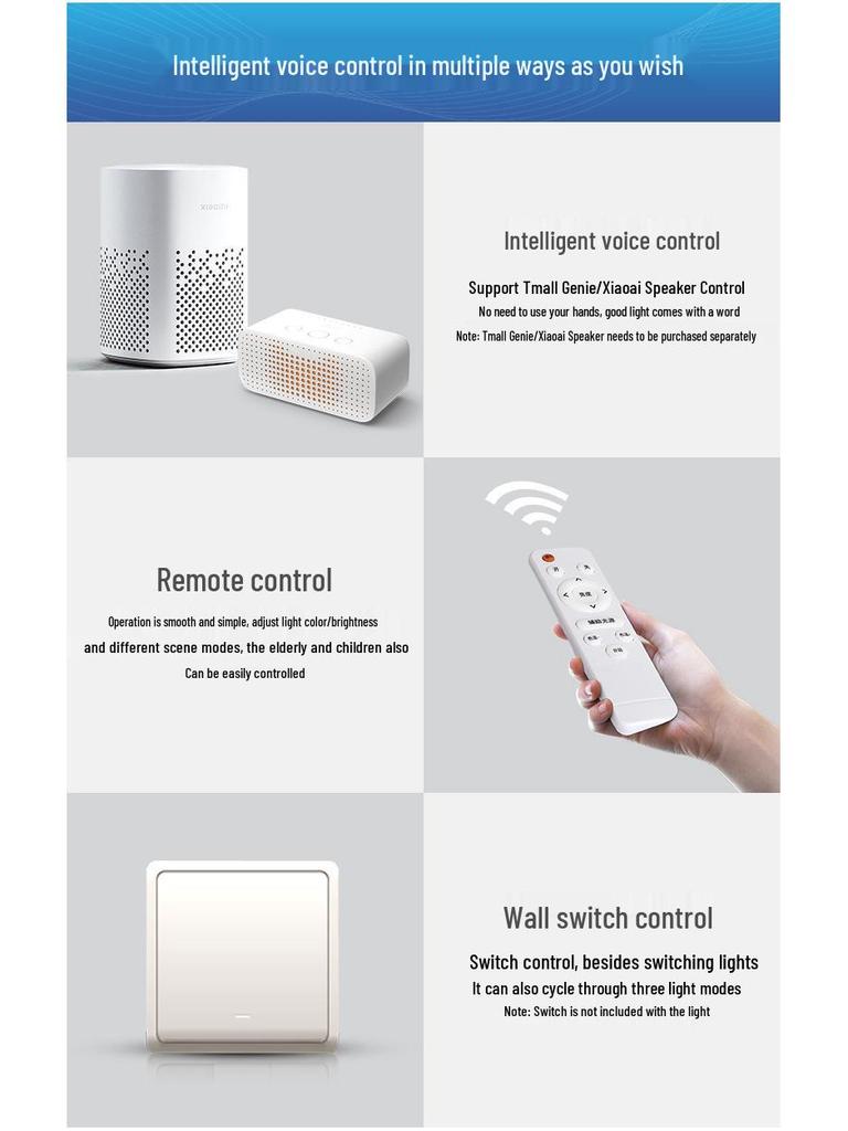 Ultra-Thin Modern Rectangular LED Ceiling Light for Living Room and Bedroom