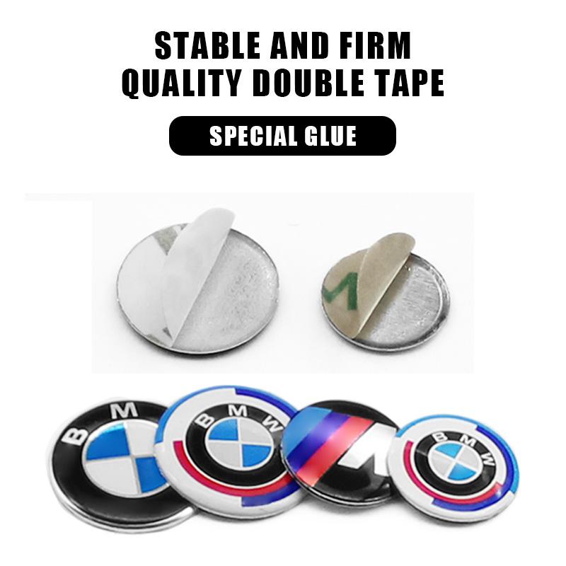 AXNX2 Stylish M 50th Anniversary 11mm 14mm Key Emblem Sticker Remote Key Badge Auto Styling Accessories For BMW E34 E46 E38 E90 E60