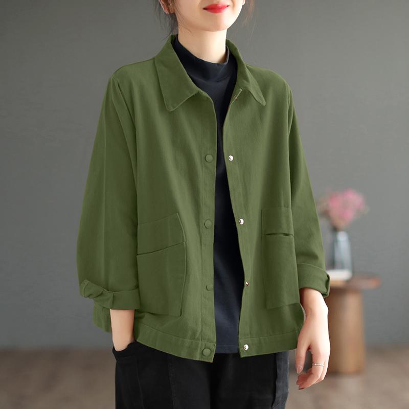 ZANZEA Women Casual Turn Down Collar Loose Long Sleeve Blouse