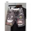 Trendy Denim Casual Loose Fit Sommershorts für Herren