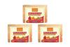 Khadi Pure Herbal Rose & Honey Soap, 125 G (Pack of 3),Red