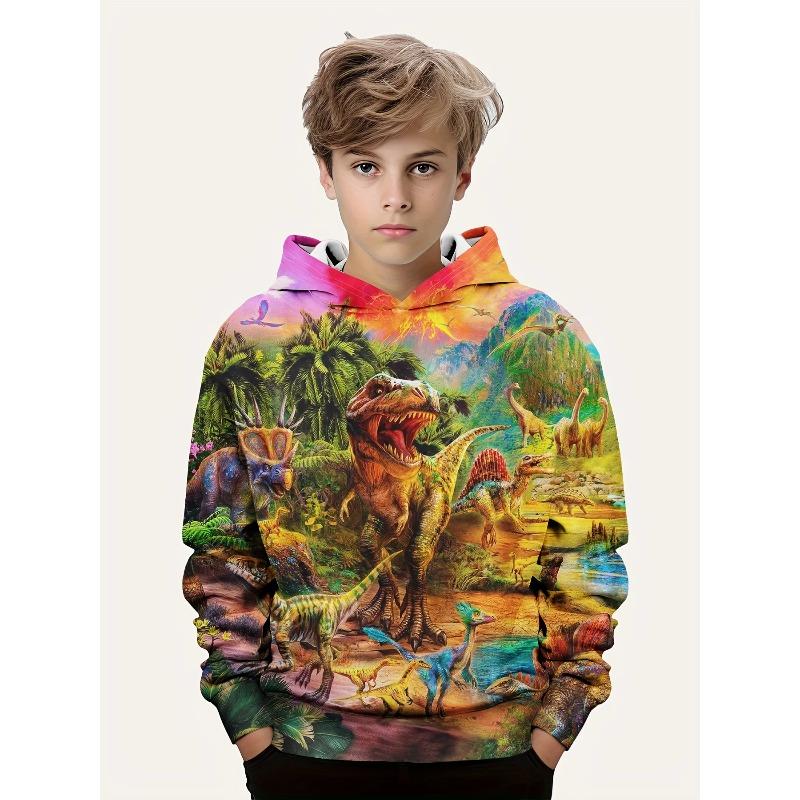 Children's Clothing Casual Versatile Sweatshirt Fashion Printed Comfort Hoodie Sweatshirts Boys