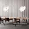 Designer Silk Pendant Light – Italian Loft Style for Duplex Living, Dining, Bedroom, Study – Creative and Artistic