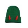 Beanie Hat for Teens Adult Evil Horns Soft Beanie Cap Costume Hat Autumn Winter Warm Hat Funny Party Headwear