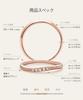 LEGAN Pink Gold Diamond Size K10PG Natural Diamond Wedding Made in Japan Ring, 15, Band, Women's,