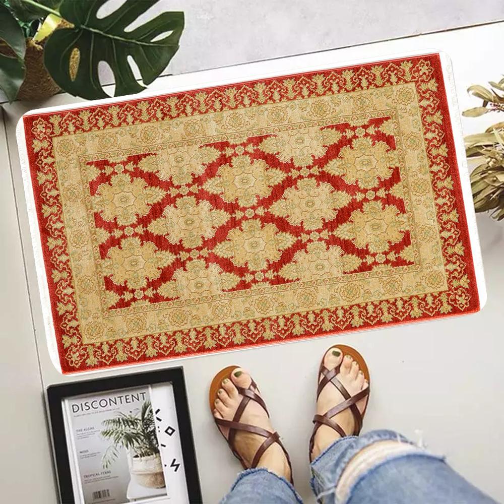 

Цветочные ковры в этническом стиле Lahome, винтажные персидские ковры для спальни, большие декоративные ковры, марокканские ковры, противоскользящие коврики для ванной комнаты 40X60cm-16x24in