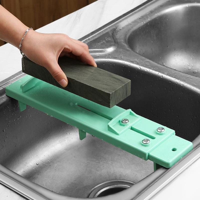 1Pc Whetstone Sink Sharpening Stone Holder Adjustable Bridge Kitchen Sharpener Rack