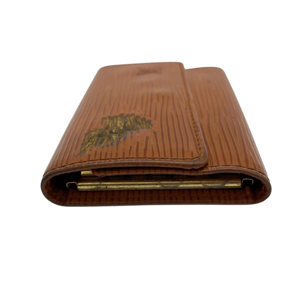 Used LOUIS VUITTONKey holder  Brown leather unisex