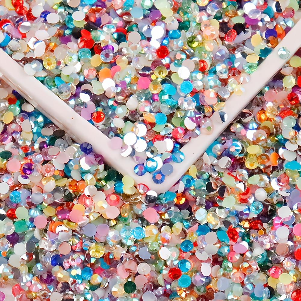 

1600Pcs Resin Jelly Rhinestones – 3mm Flat Back Round, 40 Assorted Colors 1600pcs