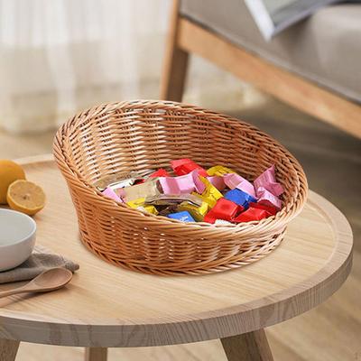 BASE BASKET Storage Basket, Decorative of Woven Fruits for