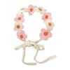 Fashion Countryside Style Crochet Hair Bands French Knit Fabric Flower Hair Bands Headwrap Crochet Texture Hair Scarf Women