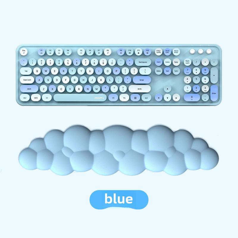 Vendita Calda Supporto da Polso in Memory Foam a Tinta Unita per Tastiera per Digitazione su Desktop