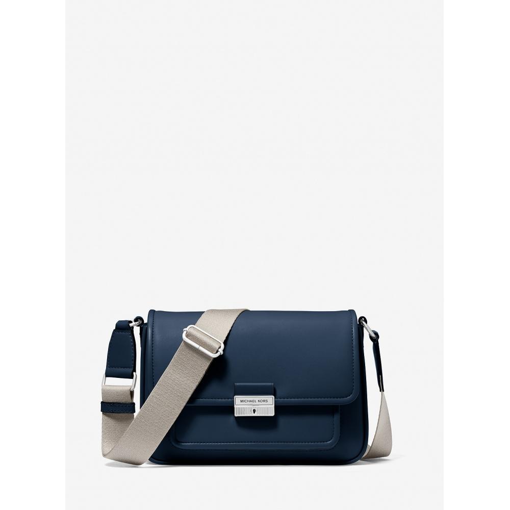 

Michael Kors Bradshaw Leather Crossbody Medium 35r5s2bm8l410 Navy F