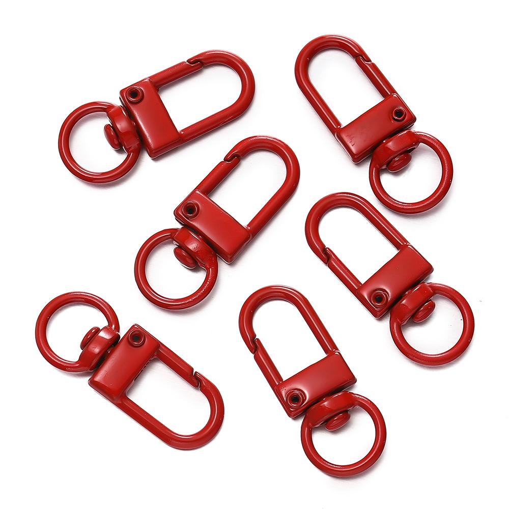 10pcs/Lot High Quality Colorful Alloy Snap Lobster Clasp Hooks Keychain Findings for DIY Key Chain Necklace Bracelet Supplies