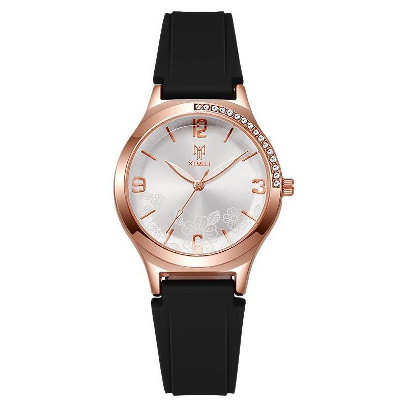 Fashion Niche Women'S Watch Silicone Casual Versatile Quartz Watch