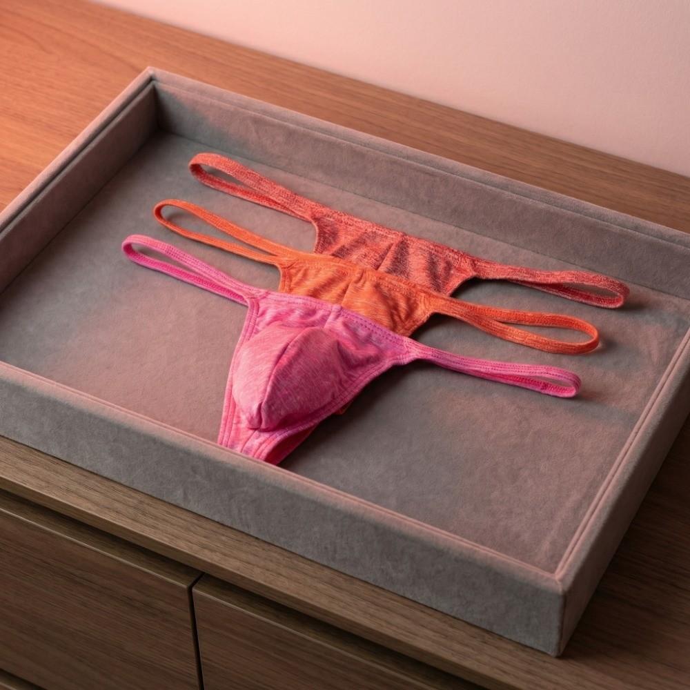 Underpants Men's Panties Thin Strap Male Briefs Soft Men Thongs Summer
