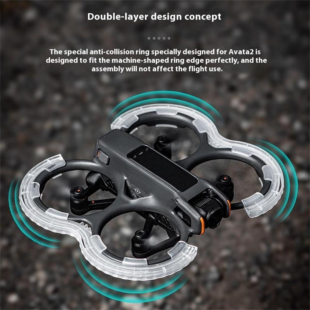 STARTRC 1151848 For DJI Avata 2 TPU Anti-Collision Bumper Ring Drone Propeller Guard Impact Protector