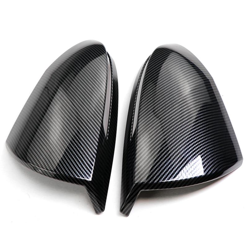 For Hyundai Tucson NX4 2024 Hybrid N Line ABS Carbon Car Side Rearview Mirror Cap Cover Shell Trim Case Stickers