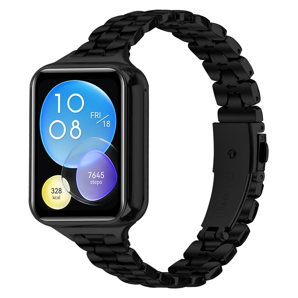 For Xiaomi Redmi Watch 5/4 Watch Band Pearl-Shape Stainless Steel Black Wrist Strap