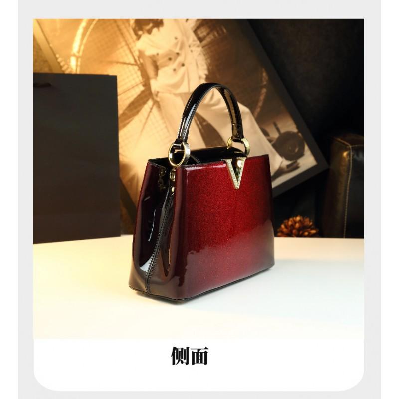 Womens Versatile Casual Tote Bag Minimalist Commuter Shoulder Crossbody In Gradient Colors