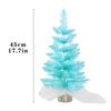 45cm Artificial Christmas Tree Pink Classic Xmas Pine Tree With Plastic Stand Artificial Christmas Decoration Accessories Gift