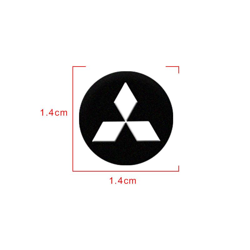 Car Stickers Mitsubishi Dedicated Key Shell Emblem Paster For Mitsubishi Outlander Lancer 10 9 ASX RALLIART Eclipse L200 Pajero