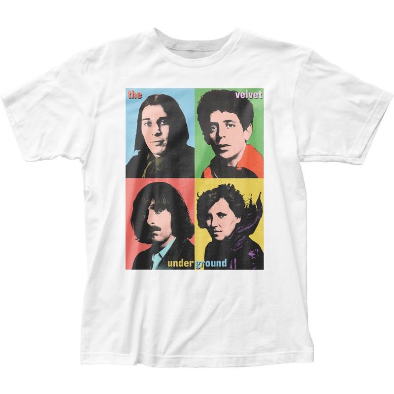 Velvet Underground Pop Art 2 Unisex T-Shirt Music Classic Concert Band Tee White
