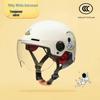 Certified Children's Cute Motorcycle and Electric Scooter Helmet - All-Season, Half Helmet for Summer Use