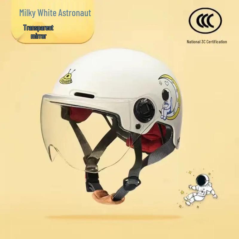 Certified Children s Cute Motorcycle and Electric Scooter Helmet - All-Season, Half Helmet for Summer Use