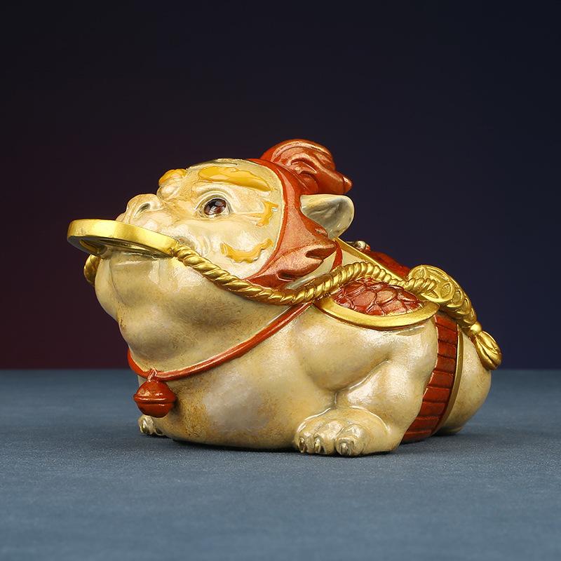 Color Three-Legged Golden Copper Toad Home Counter Office Desk Surface Panel Decoration Opening Gift