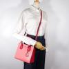 Michael Kors MERCER Handbag 35S1GM9M2T 2WAYShoulder Pink / red leather Women Used