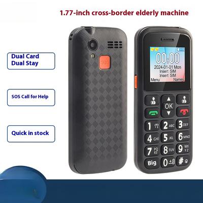 Düşük seviye fonksiyonlu cep telefonu çift kart çift bekleme düz tuş gsm yaşlı makinesi sos yardım çağrısı 2g basit yaşlı makinesi