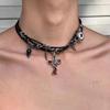 Starburst Double Layer Men's Necklace: Trendy, Light Luxury Hip Hop Style, Unisex Clavicle Chain
