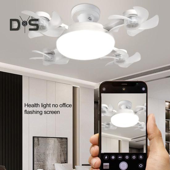 2-in-1-Hängeventilator mit LED-Laterne, 3 Farbmodi, dimmbar, leiser Betrieb, Deckenventilatorlampe mit Fernbedienung