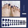 Art Tip Frosted Fake Toe Nails Matte False Toenails Full Cover False Nails Solid Color Nails Patch