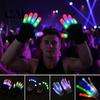 Christmas Glowing Costume Gloves LED Light Up with 6 Flashing Modes, Rave Night Party Accessories Glow for Halloween Party, Concert Festival