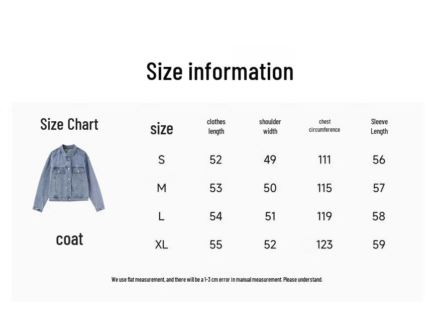 Women's Stand Collar Denim Jacket