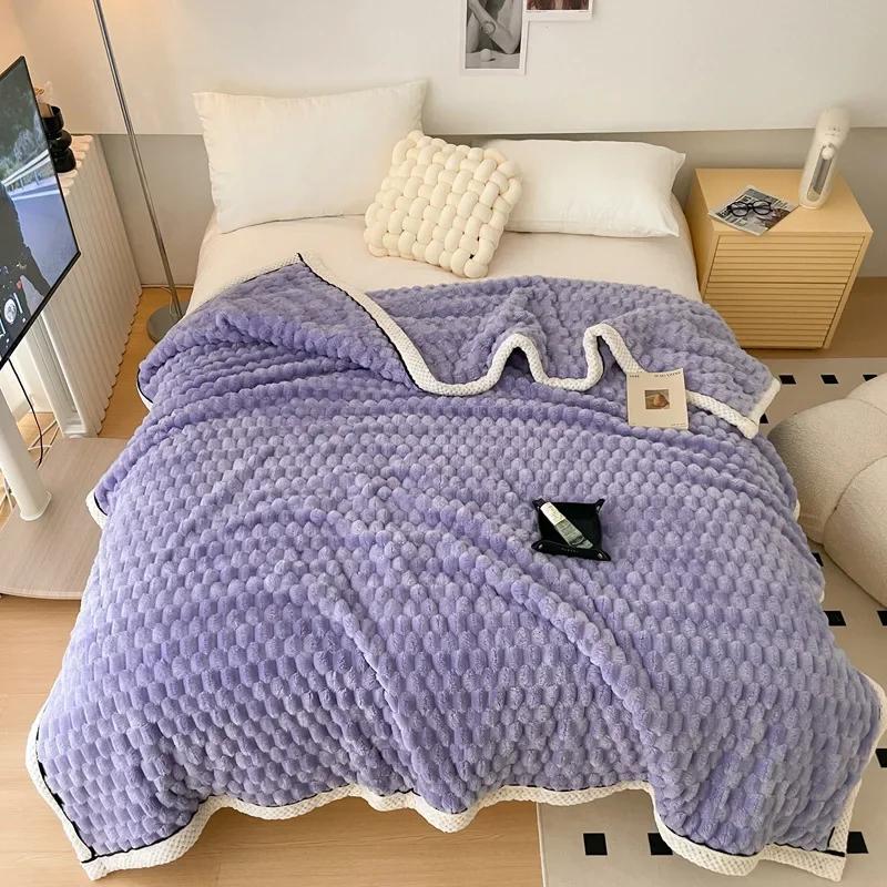 

Коралловый бархат осенне-зимнее одеяло диван кондиционер односпальное двуспальное мягкое фланелевое флисовое одеяло для теплого сна одеяло 120x200cm