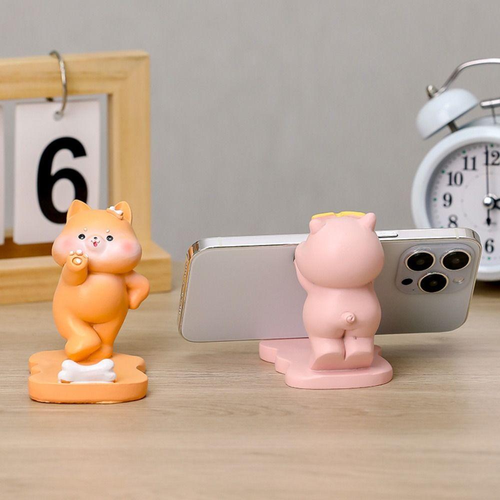 Anti-slip Piggy Phone Stand Cat Dog Panda Desk Lazy Bracket  Desk Tablet Phone