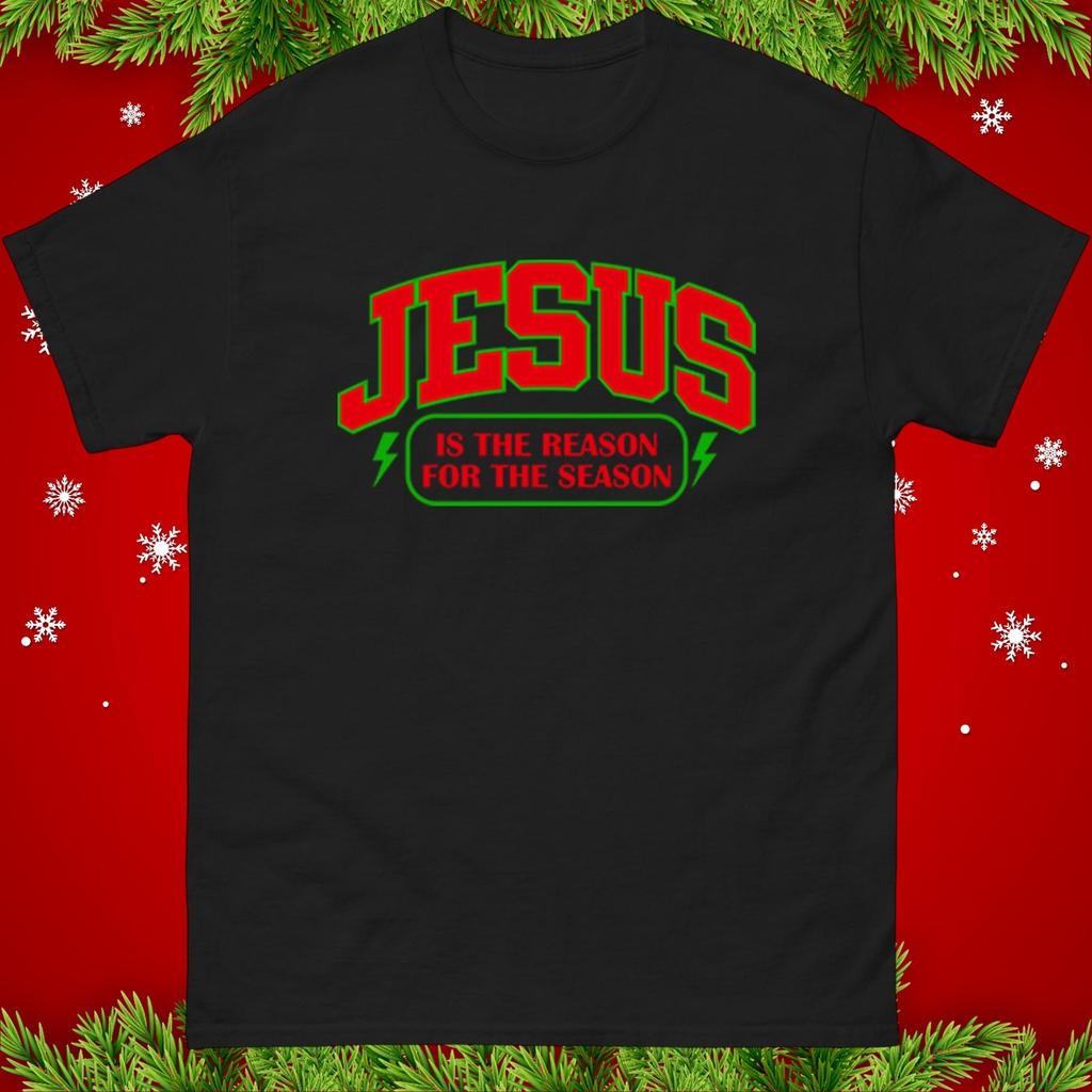 Jesus Is The Reason For The Season Christmas TShirt Gift Christian Tee Top