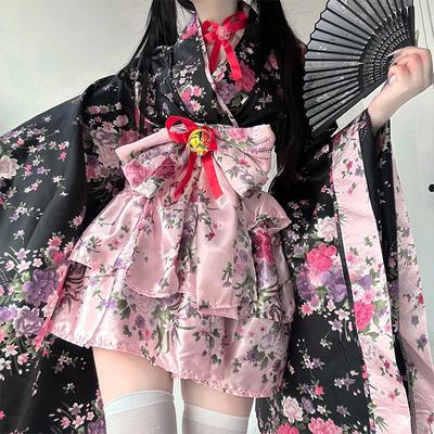 Dámské japonské kimonové topy Performance Jacket Princess Dress Cosplay kostýmy