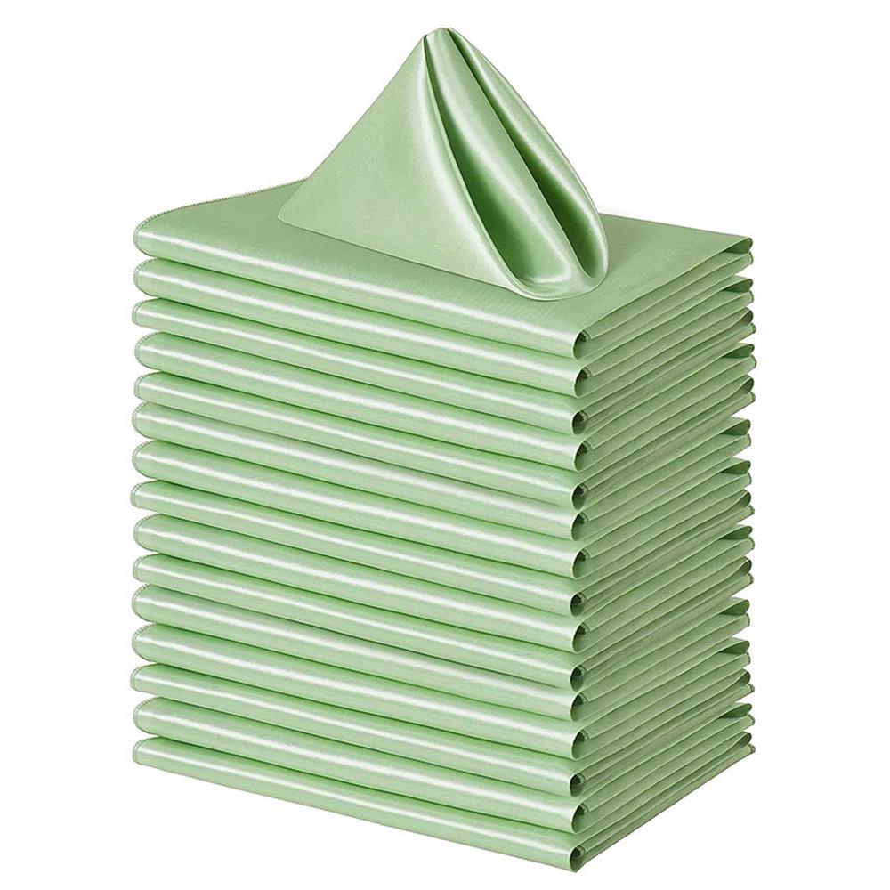 10pcs Dining Tableware Napkin Serviettes Polyester Cotton Cloth Wedding Party Napkins