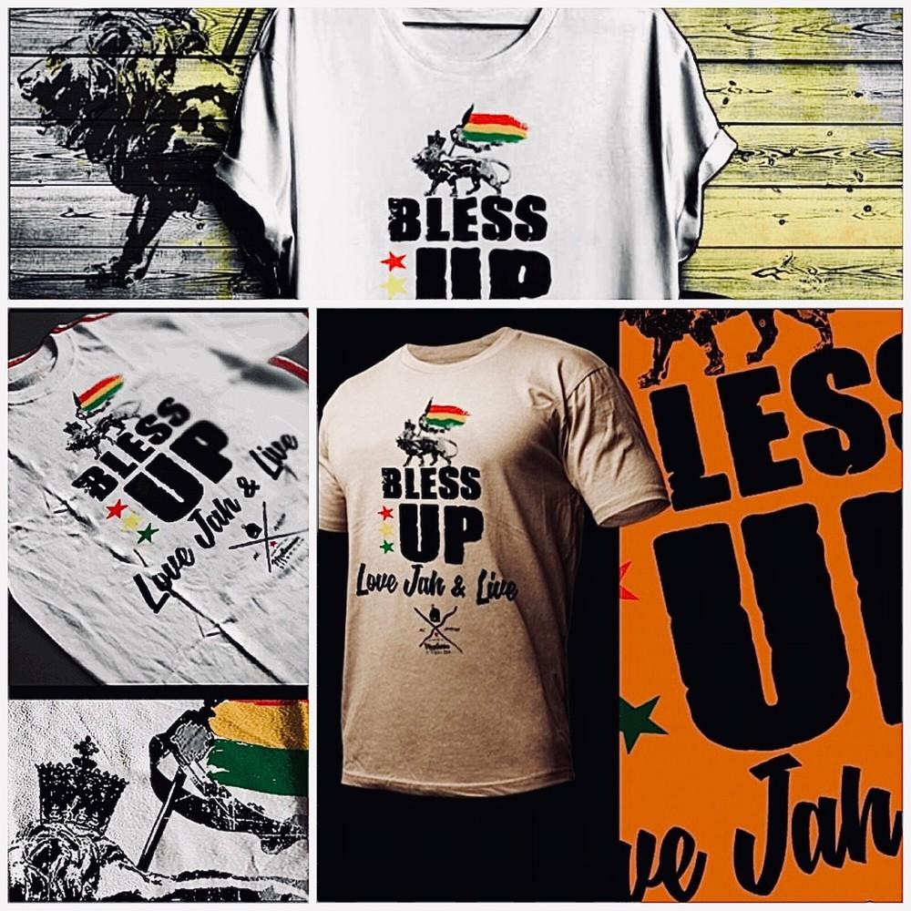 Haile Selassie I  Reggae bless Rasta, Jamaica, Ganja Rastafarian tee Unisex T-Shirt M