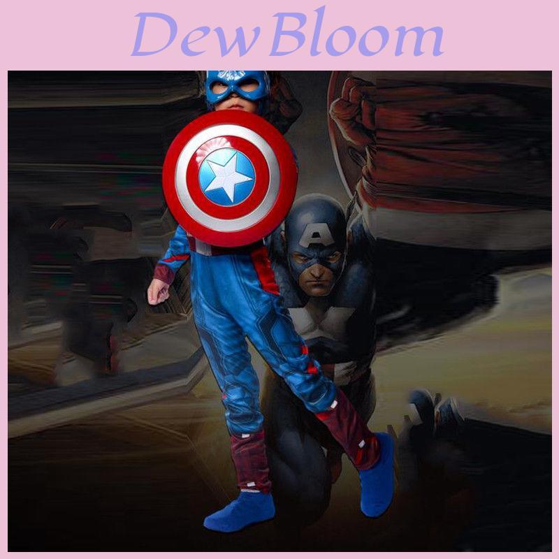 Premium Quality Kids Captain America Costume For Super Hero Avengers Fans
