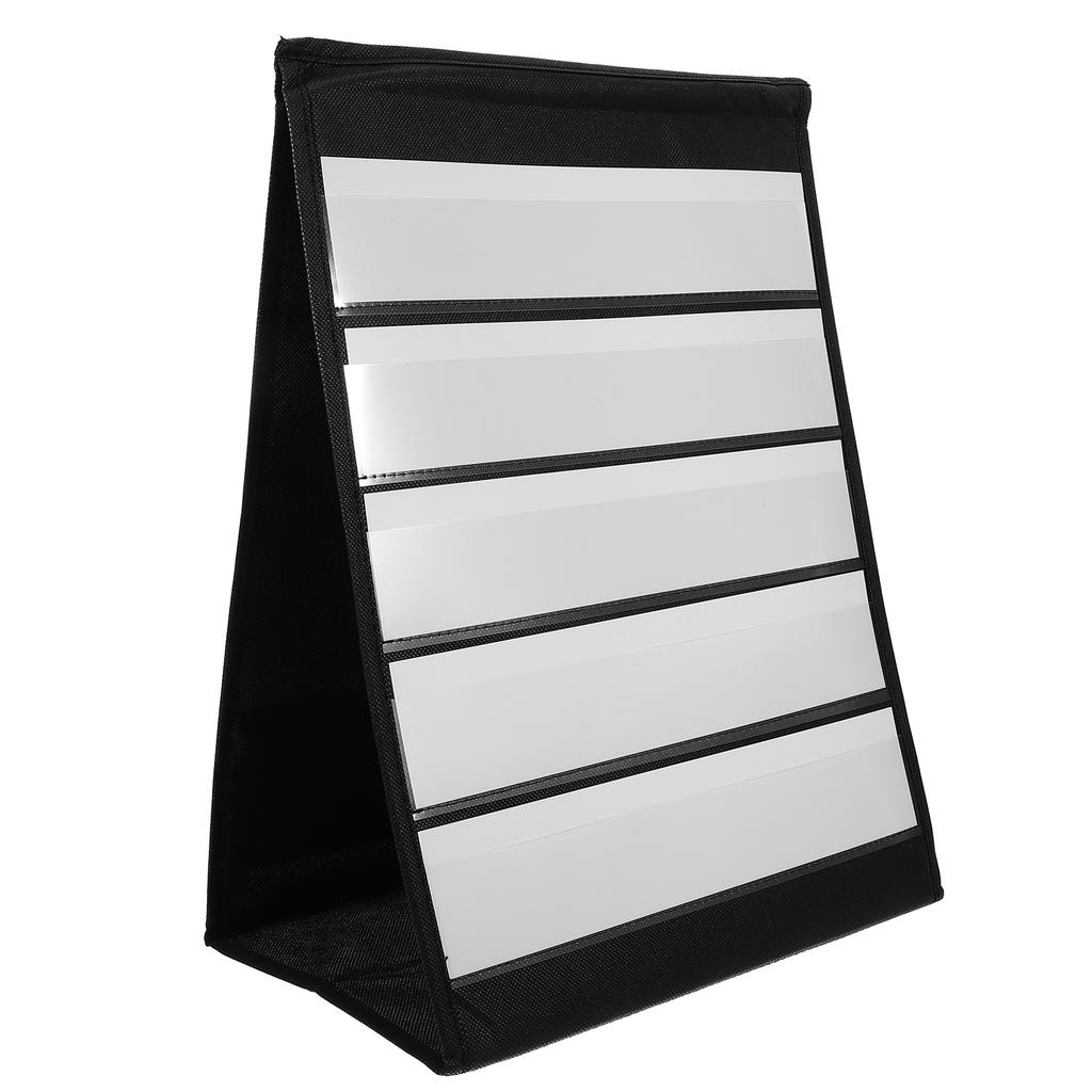 Desktop Display Stand Chart Business Card with Sleeves Stands Pvc Classroom Schedule Pocket Preschool Calendar Rack