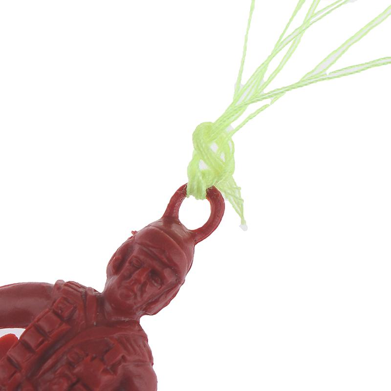 4Pcs Plastic Ejecting Parachute Toy Outdoor Soldier Hand Throwing Parachute Toy