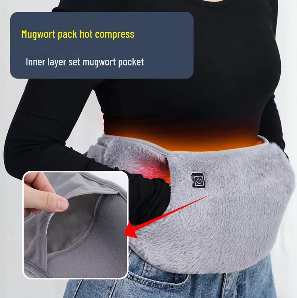 USB Heated Waist and Hand Warmer Belt with Three-Temperature Settings for Women