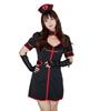 Brightlara Halloween Cosplay Nurse Costume, Sexy White, Red, and Black, Women's, cos075-BK-L