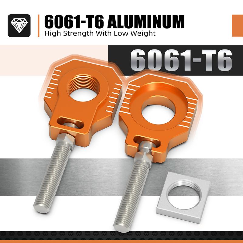 NICECNC For KTM SX 125 SX-F 450 XC XC-F 2013-2022 25mm Rear Axle Blocks Chain Adjuster For Husqvarna TC 125 250 FC 250 350 450